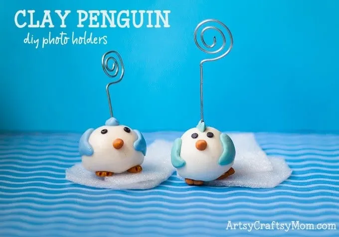 clay penguin craft for kids