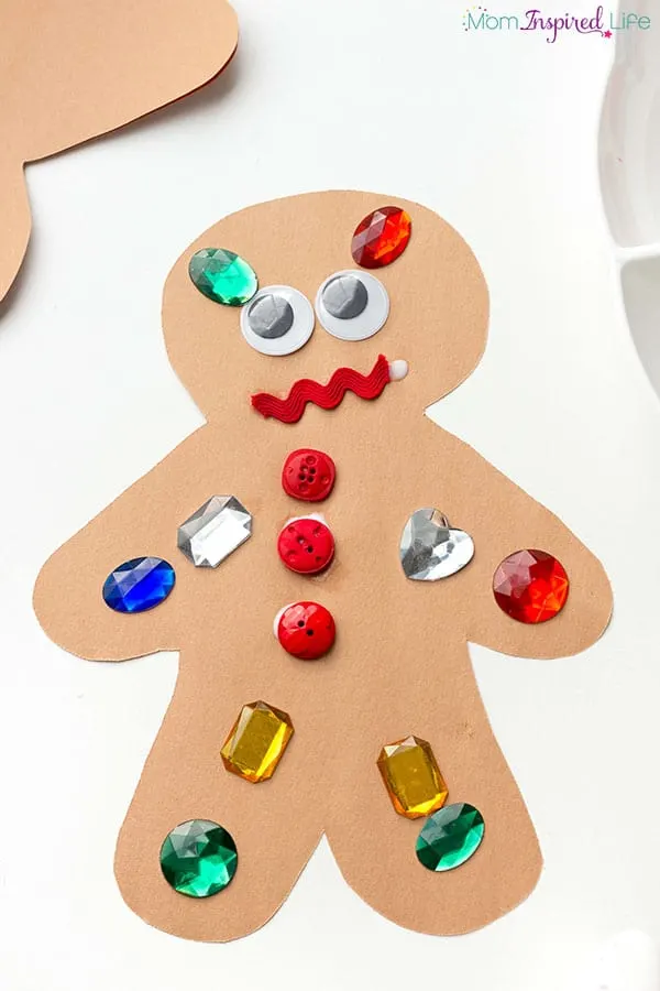 gingerbread decorating craft idea for toddlers