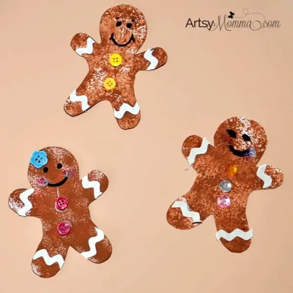 adorable gingerbread men craft for preschool
