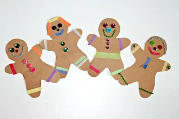 simple gingerbread craft for preschool
