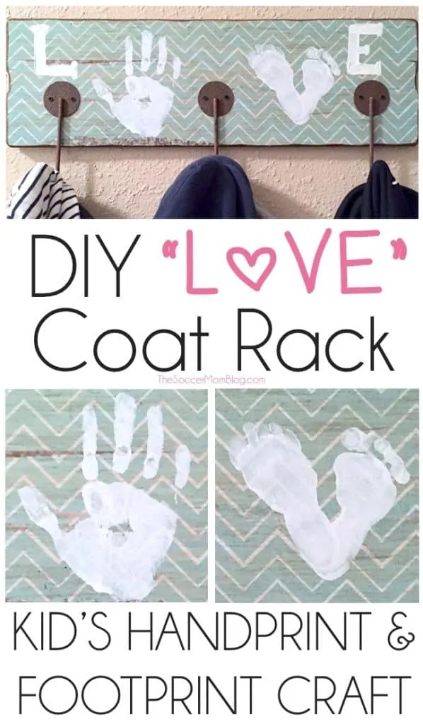 Handprint Coat Rack Craft