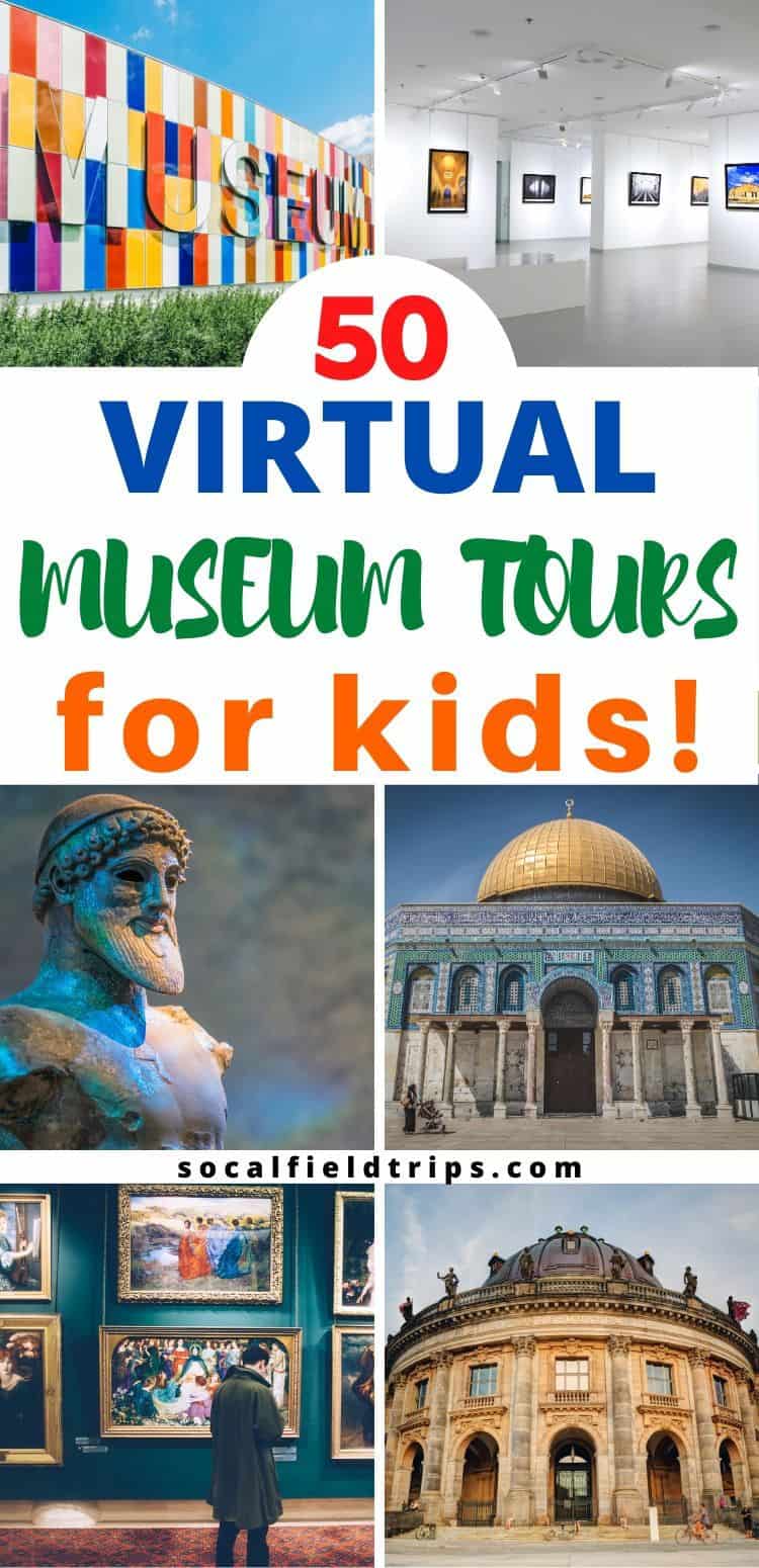 Many major museums around the world offer the ability for the public to see works in their collections online through what's called a virtual museum tour! The museum allows visitors to take self-guided, room-by-room tours of select exhibits and areas within the museum from their desktop or mobile device.  And the best part of all, it won’t cost you a dime!