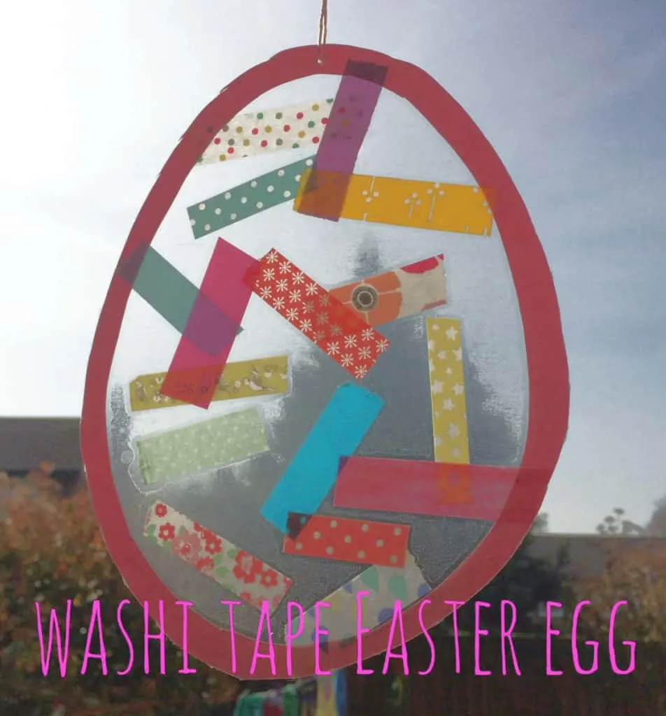 Tape Easter Egg Craft For Kids