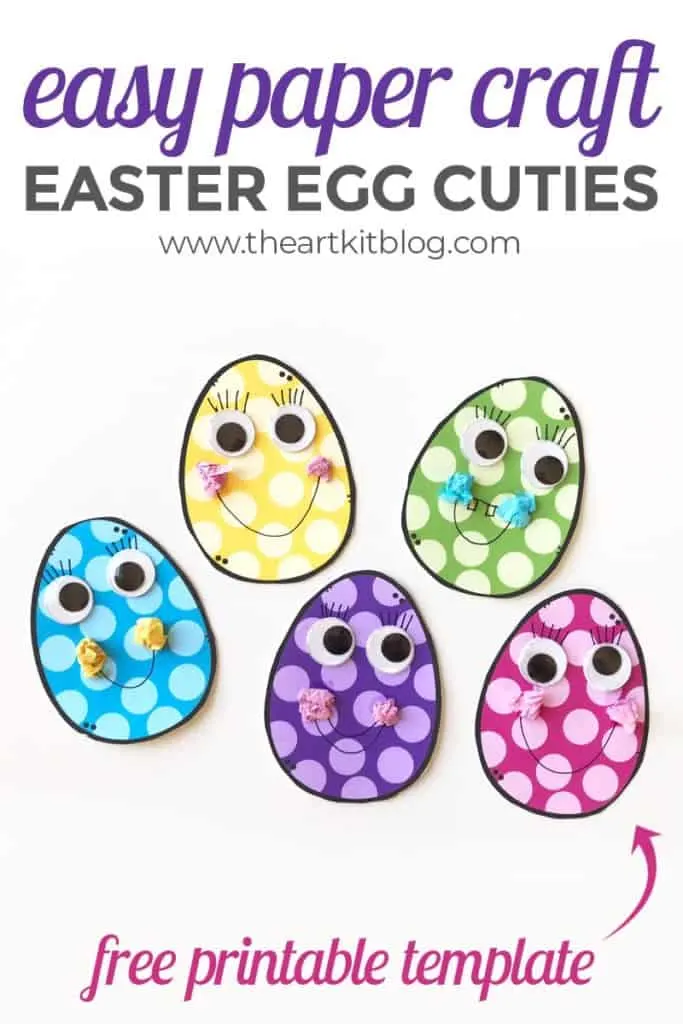 Printable Easter Egg Craft For Preschool