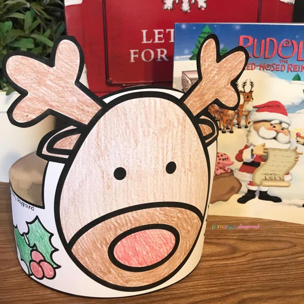Free Reindeer Printable Hat for Preschool