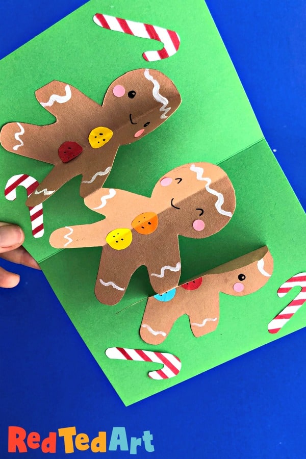 Pop Up Gingerbread Man Card