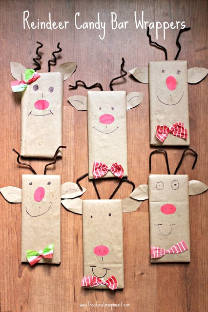 Reindeer Candy Bar Wrappers