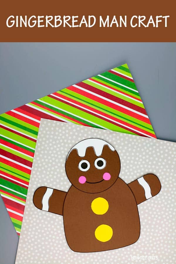 gingerbread man paper craft