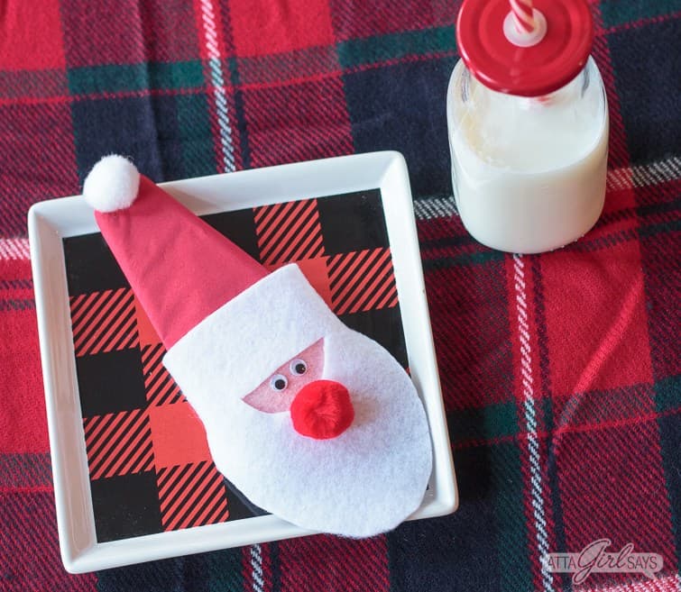 Santa Felt Christmas Craft for Preschool