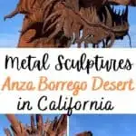 Travel to see the The Metal Sculptures in Anza Borrego Desert! You will astounded by their enormous size and unique beauty.