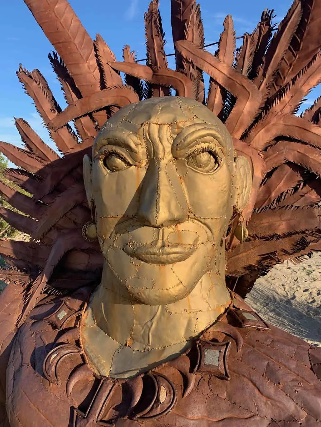 Indian Metal Sculpture Anza Borrego Desert