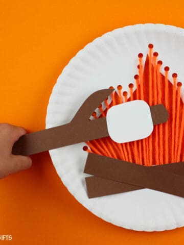 Paper Plate Camping Craft