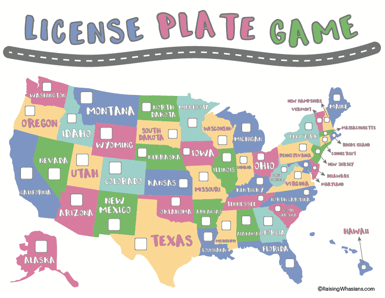 Free License Plate Game