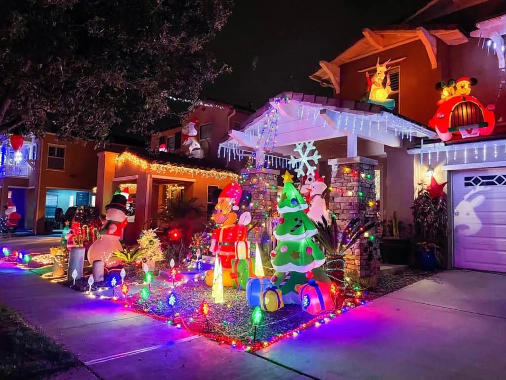 Christmas lights in Chula Vista, California